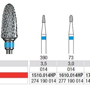 Frese in carburo di tungsteno anello blu