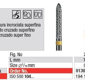 Frese in carburo di tungsteno anello giallo