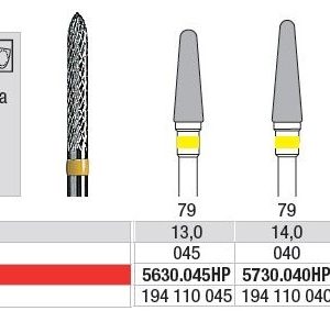 Frese in carburo di tungsteno anello giallo